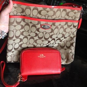 Coach purse and wallet